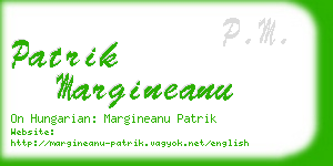 patrik margineanu business card